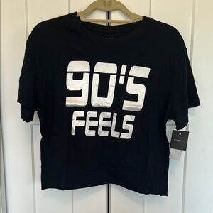 Grayson Threads Black Crop Boxy Tee Short Sleeve